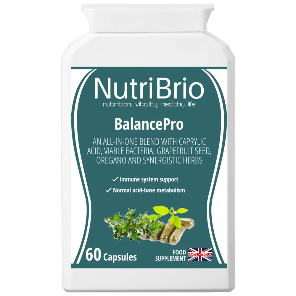 Balance Pro is an all-in-one yeast balance, digestive health, cleanse and detox supplement - from Nutri Brio - Just £12.39