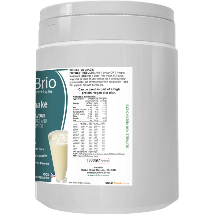 NutriShake: A Dairy-Free And Gluten-Free Vanilla Flavoured Shake - from Nutri Brio - Just £13.70