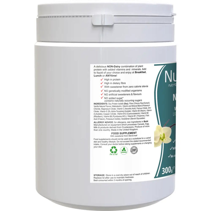 NutriShake: A Dairy-Free And Gluten-Free Vanilla Flavoured Shake - from Nutri Brio - Just £13.70