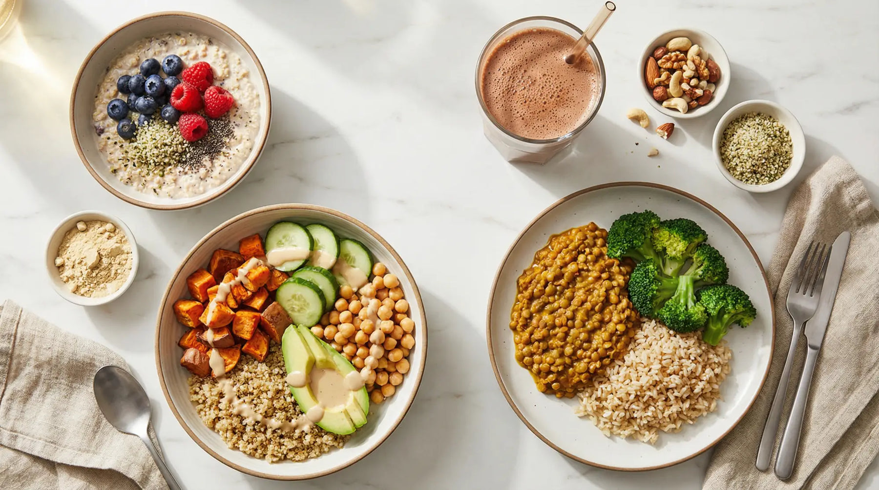 Building a Complete Vegan Protein Day