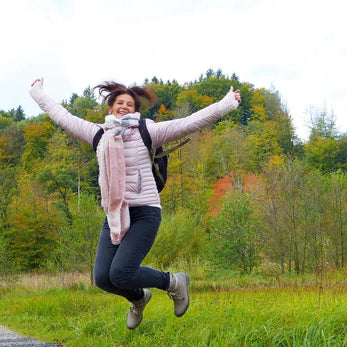 Woman Jumping For Joy