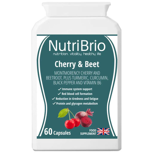 Cherry & Beet PLUS Nutritive Allies – ENERGY AND IMMUNITY SUPPORT -  from Nutri Brio - Just £12.56