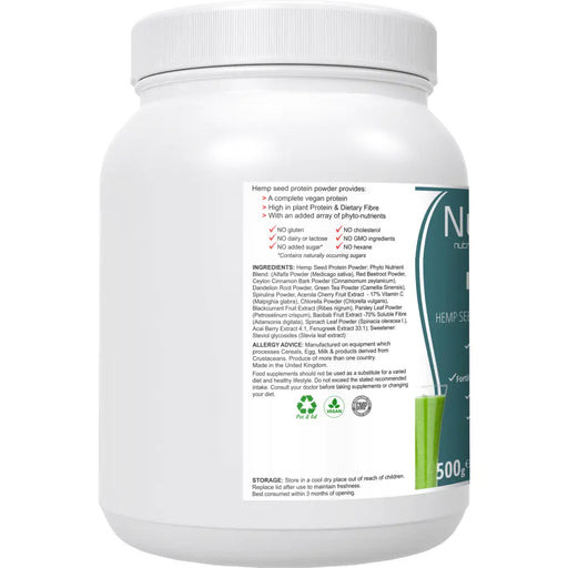 HempNutri (Original): Vegan Protein Powder Blend -  from Nutri Brio - Just £13.50