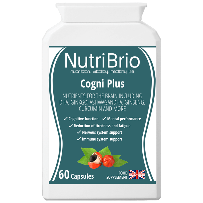 Cogni Plus: A Mental Performance Brain Supplement PLUS Energy And Immunity Support -  from Nutri Brio - Just £15.86