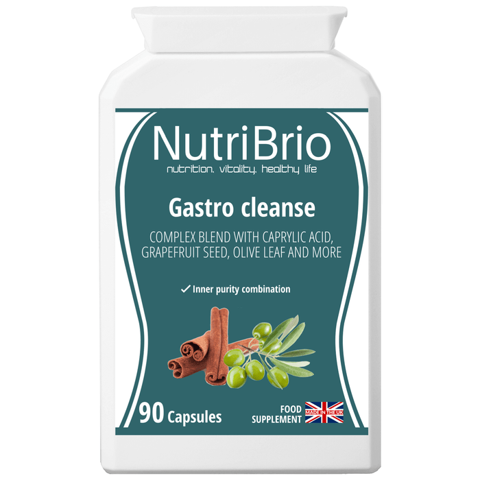 Gastro Cleanse: Herbal Gastrointestinal Care Supplement (with Caprylic acid) -  from Nutri Brio - Just £12.56