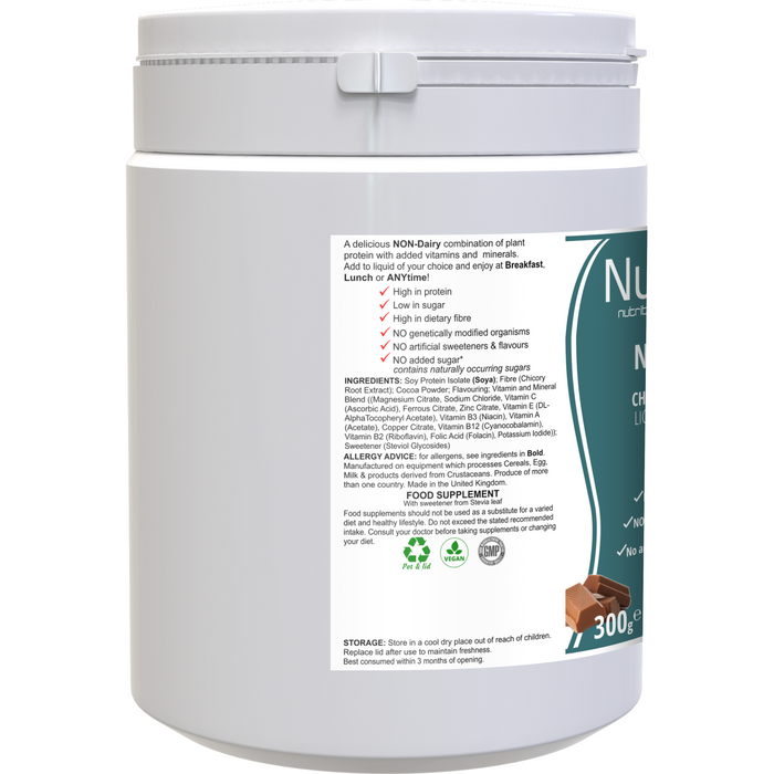 NutriShake: A Dairy-Free And Gluten-Free Chocolate Flavoured Shake -  from NutriBrio - Just £13.70