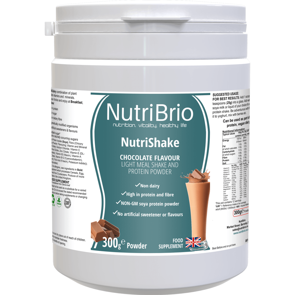 NutriShake: A Dairy-Free And Gluten-Free Chocolate Flavoured Shake -  from NutriBrio - Just £13.70