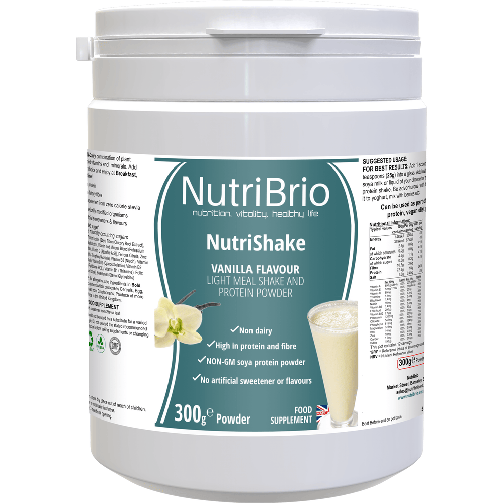 NutriShake: A Dairy-Free And Gluten-Free Vanilla Flavoured Shake -  from Nutri Brio - Just £13.70
