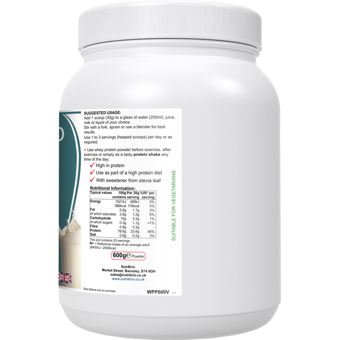 NutriSport: Whey Protein Powder (Vanilla Flavour) -  from Nutri Brio - Just £16.60