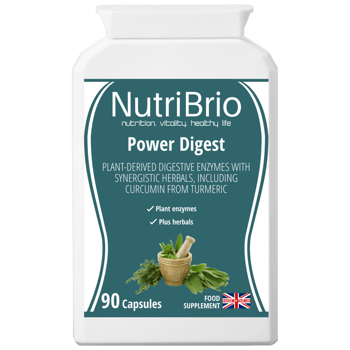 Power Digest: Plant Derived Enzymes Plus Herbs -  from Nutri Brio - Just £13.38